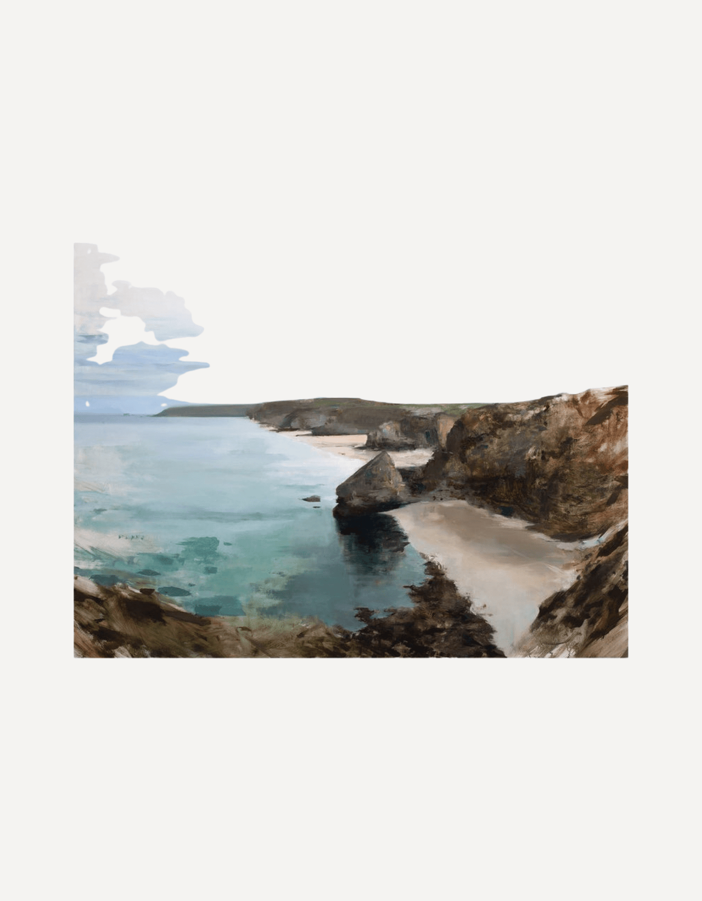 Distant Headlands Towards Porthtowan - Jon Doran - Beside The Wave