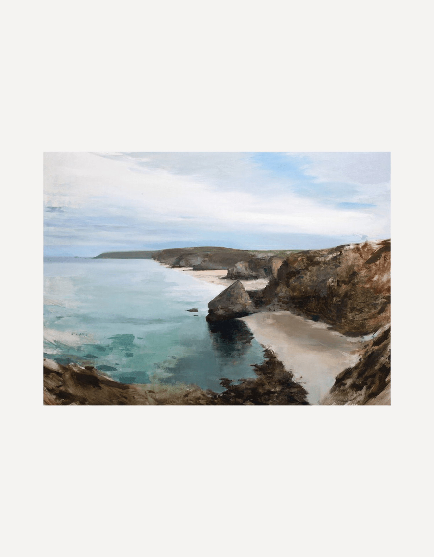 Distant Headlands Towards Porthtowan - Jon Doran - Beside The Wave