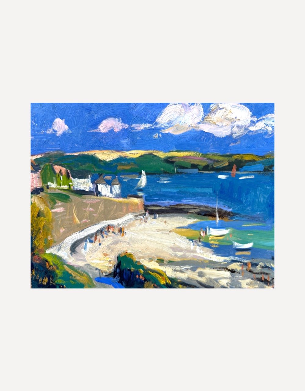 Down To The Beach, St Mawes-Andrew Tozer-Beside The Wave
