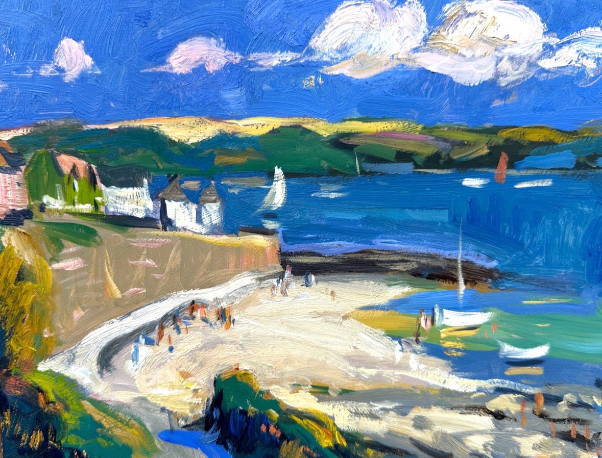 Down To The Beach, St Mawes-Andrew Tozer-Beside The Wave