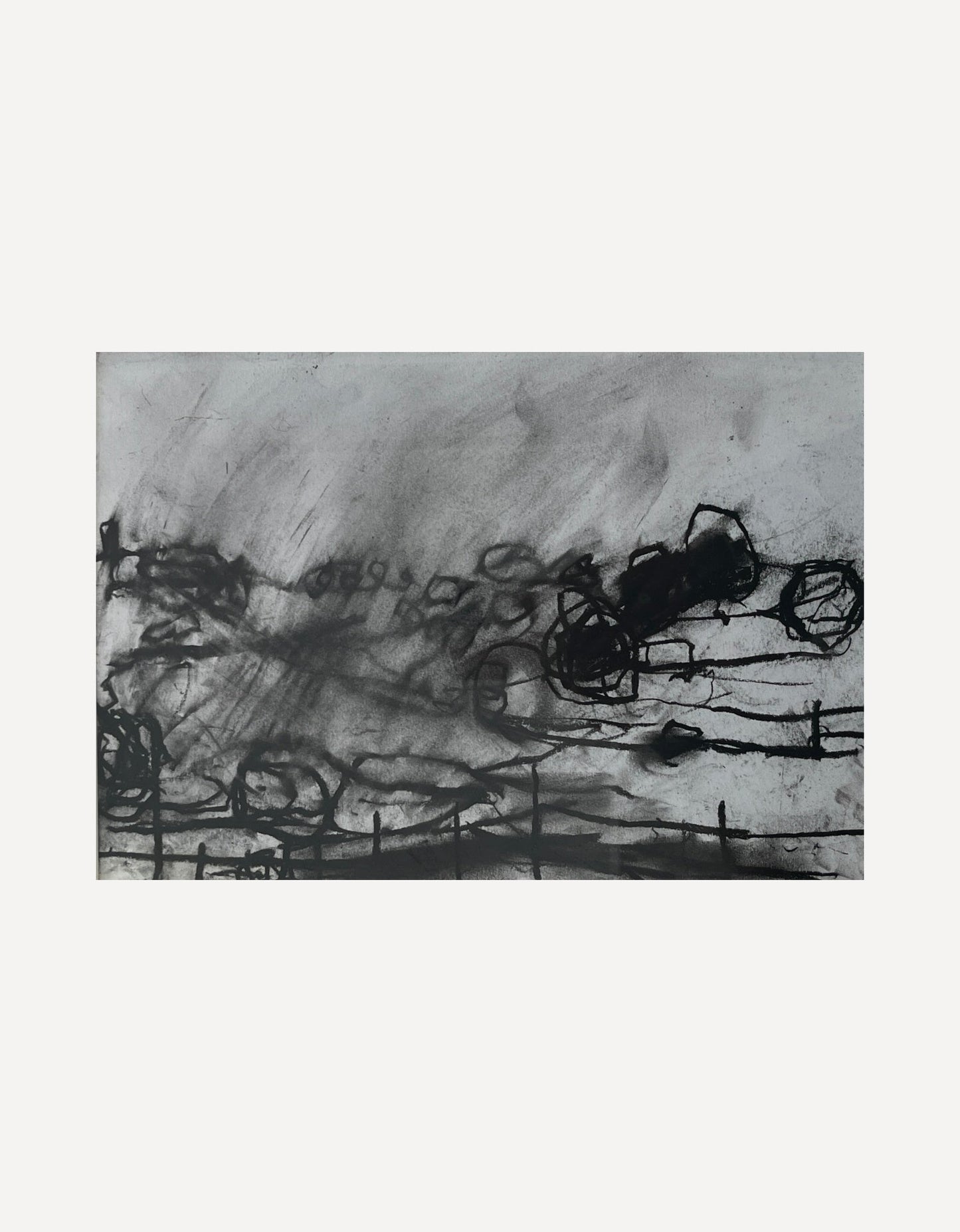 Drawing, Fog Clearing-Miles Heseltine-Beside The Wave
