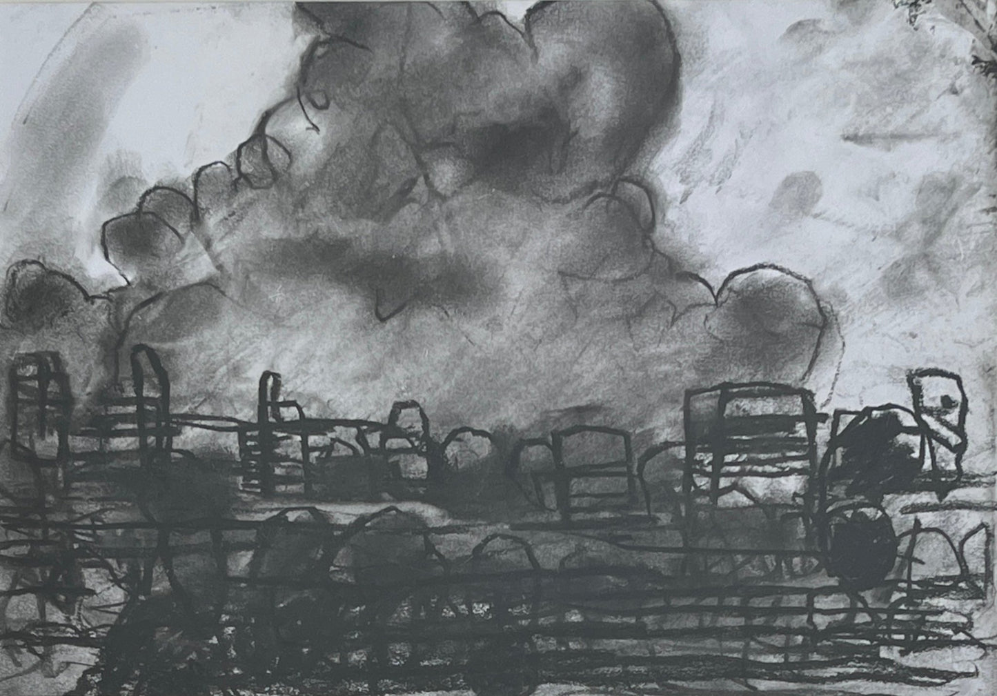 Drawing, June, Cloud-Miles Heseltine-Beside The Wave