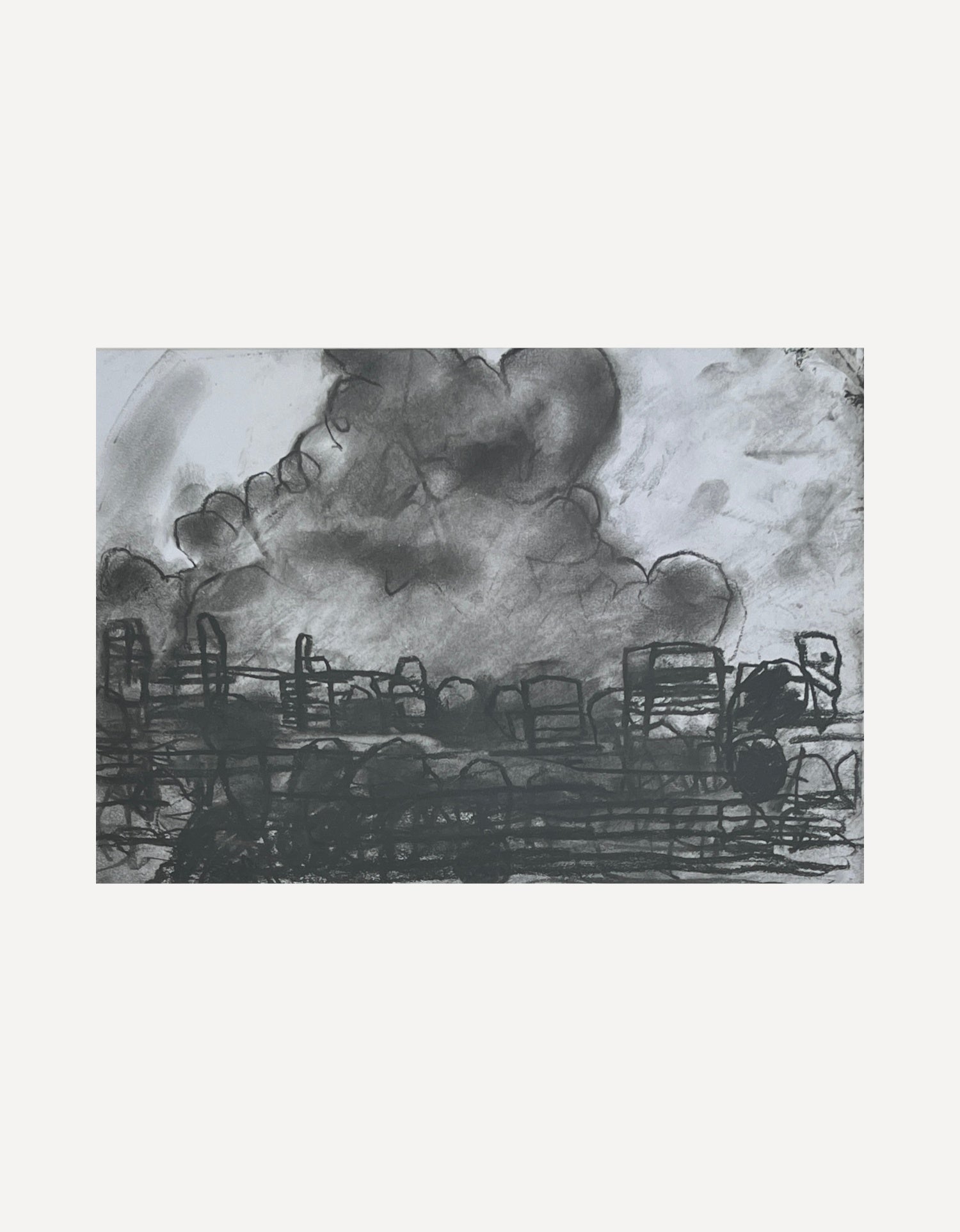 Drawing, June, Cloud-Miles Heseltine-Beside The Wave