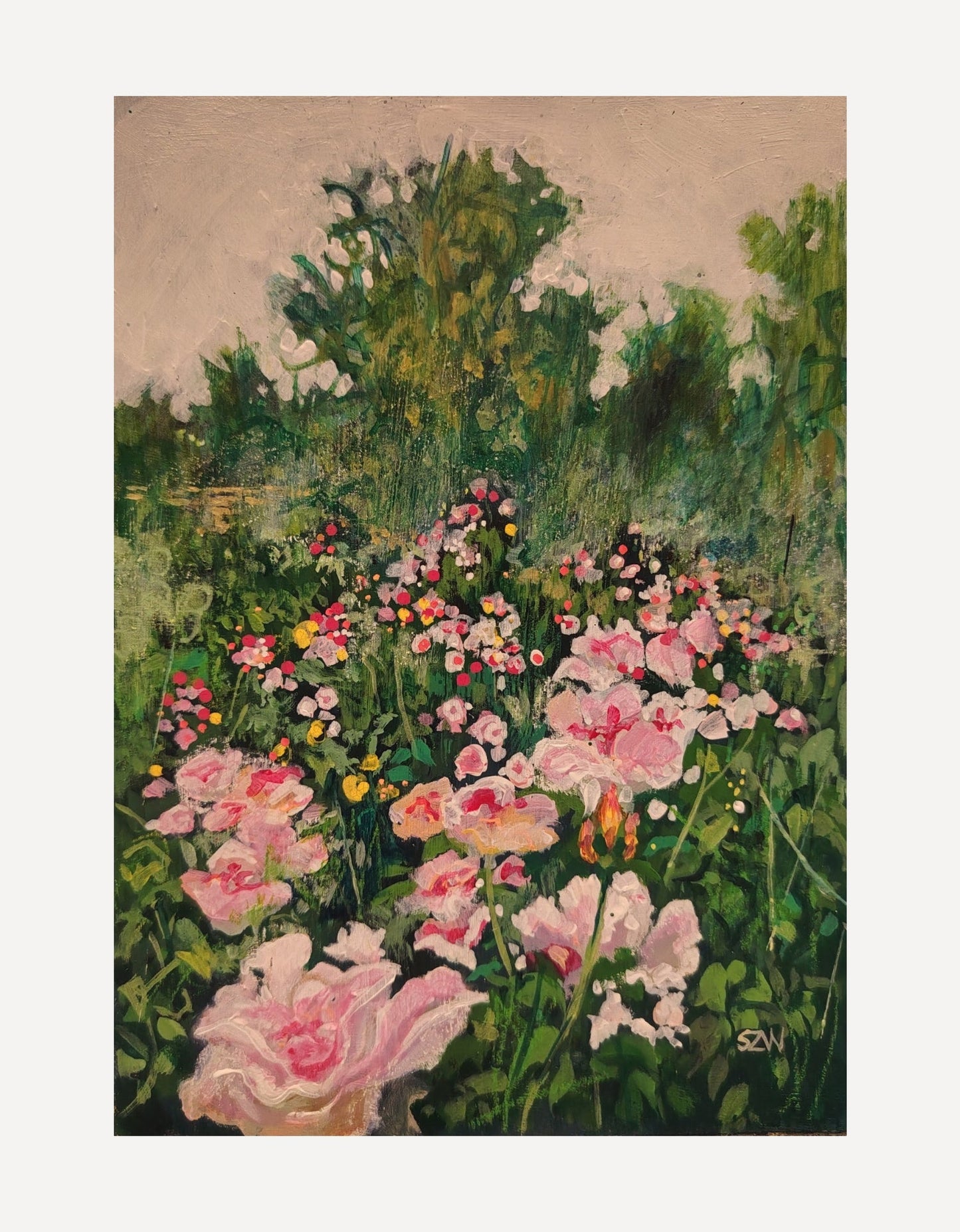 Early Morning, Rose Garden - Sarah Wimperis - Beside The Wave