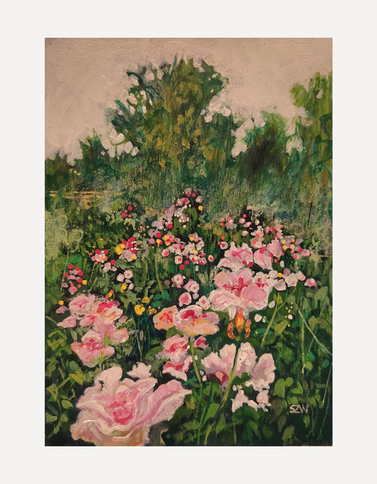 Early Morning, Rose Garden - Sarah Wimperis - Beside The Wave