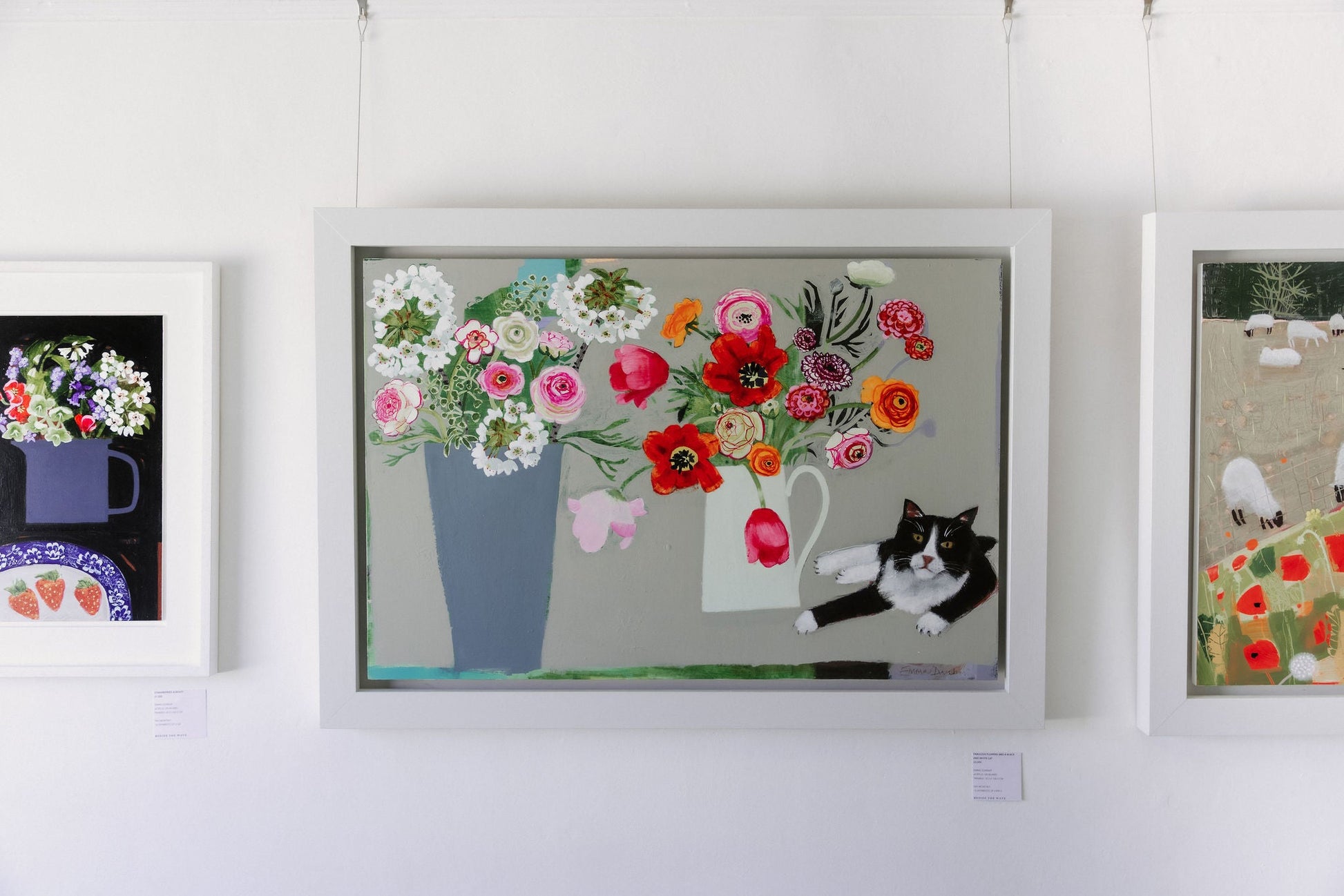 Fabulous Flowers and A Black & White Cat - Emma Dunbar - Beside The Wave