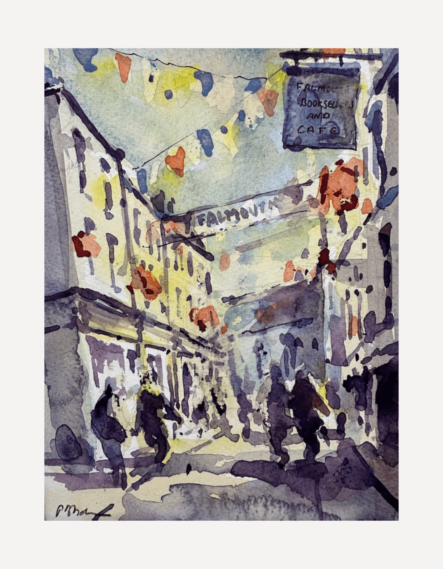 Falmouth Church Street, Evening - Peter Blodau - Beside The Wave