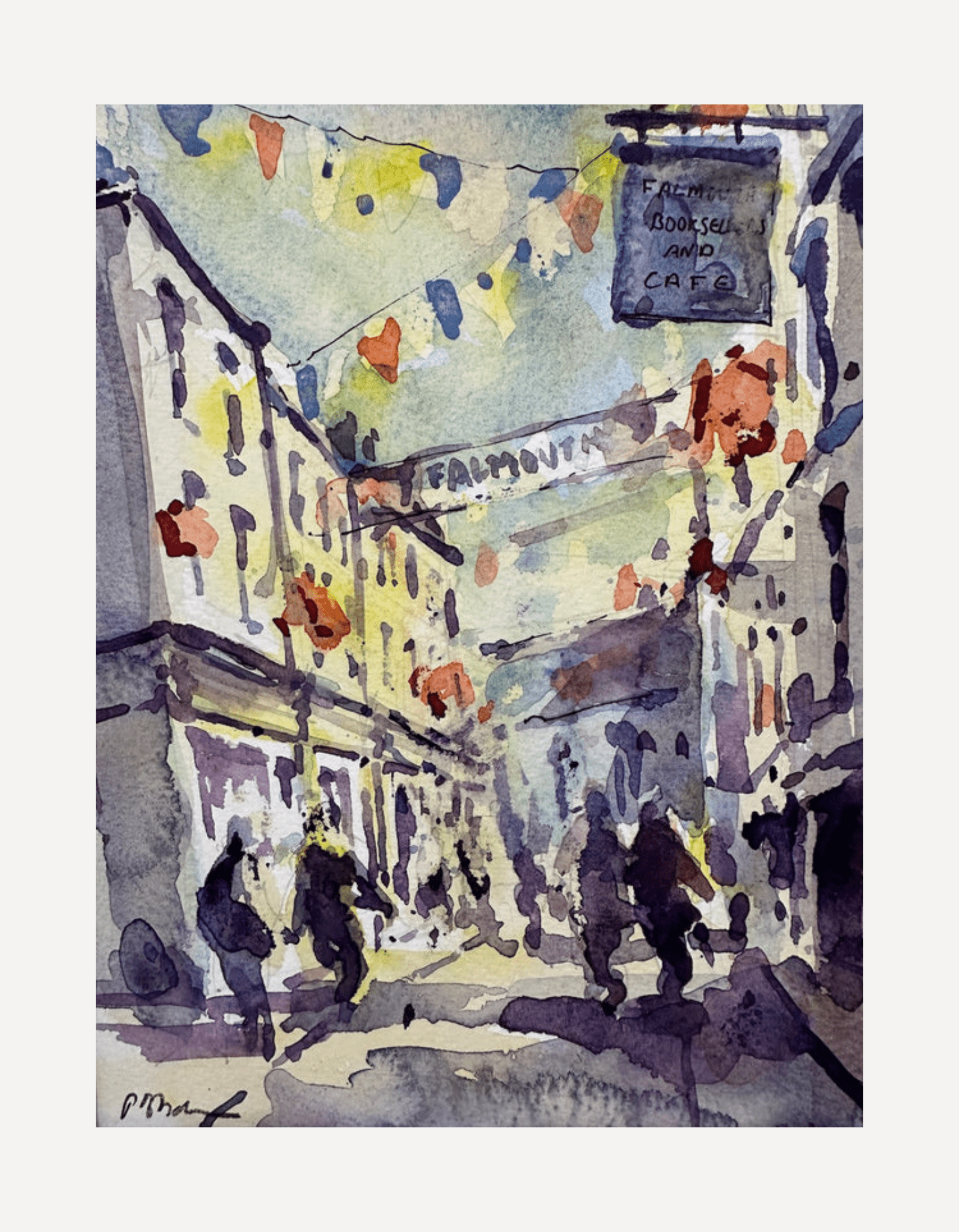 Falmouth Church Street, Evening - Peter Blodau - Beside The Wave