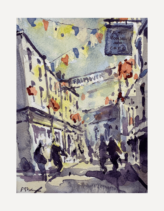 Falmouth Church Street, Evening - Peter Blodau - Beside The Wave