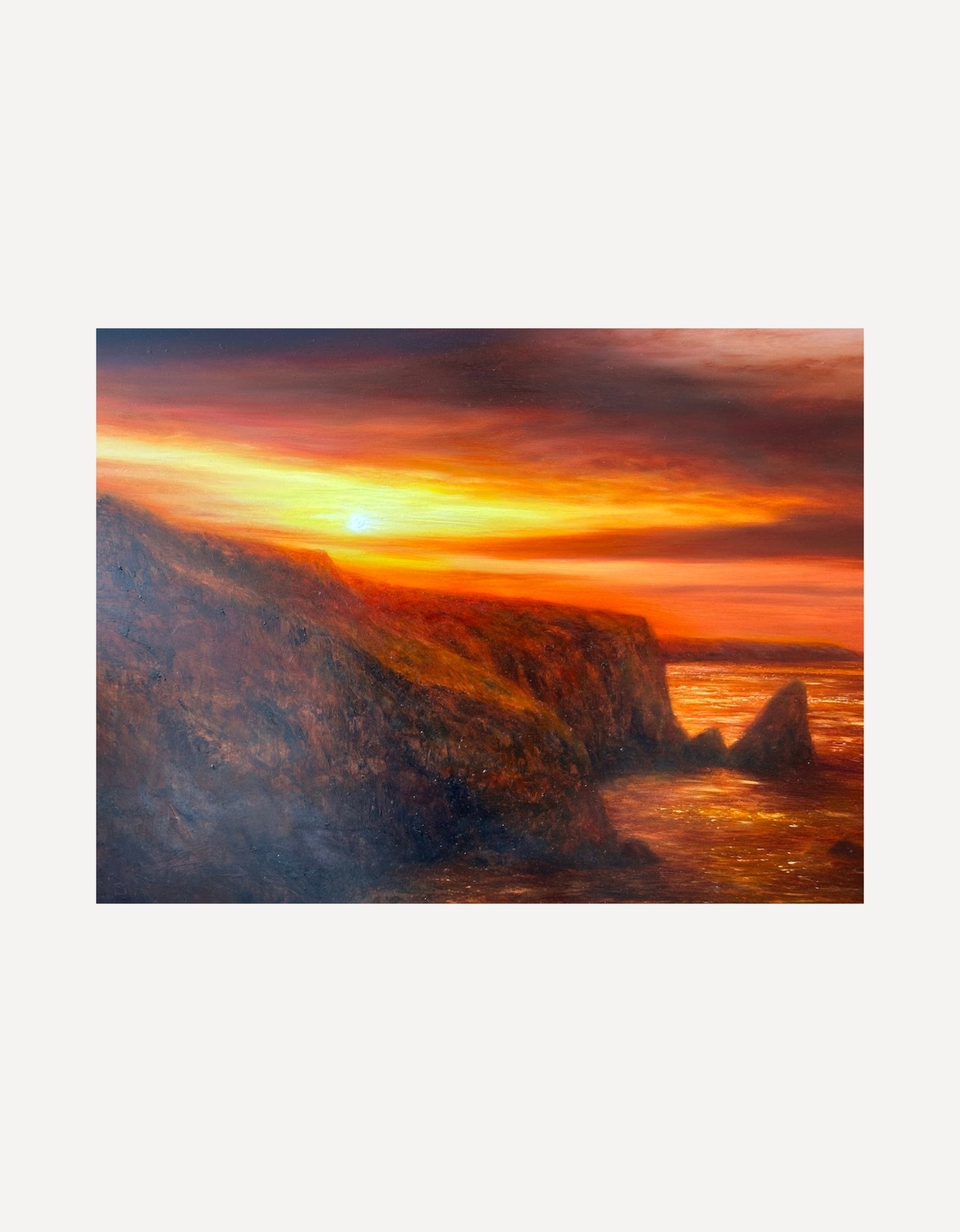 Fire Sky at Lion Rock - Hazel Ashe - Beside The Wave
