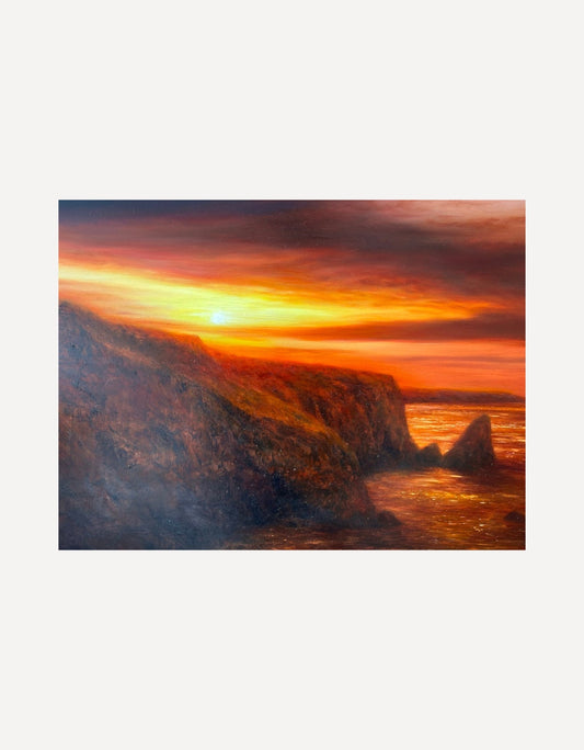 Fire Sky at Lion Rock - Hazel Ashe - Beside The Wave