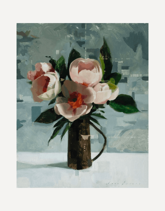 Five Peonies in a Jug - Jon Doran - Beside The Wave