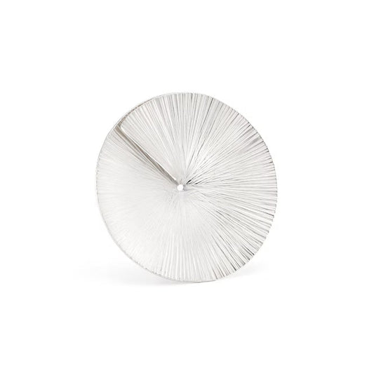 Forged Silver Split Disc Brooch-Stephanie Johnson-Beside The Wave