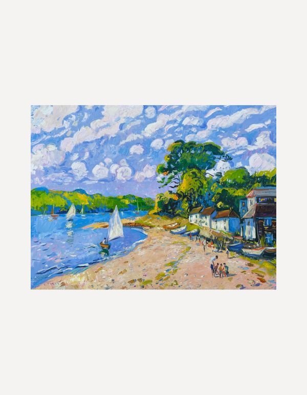 Fun on the Beach, Helford Passage - Andrew Tozer - Beside The Wave