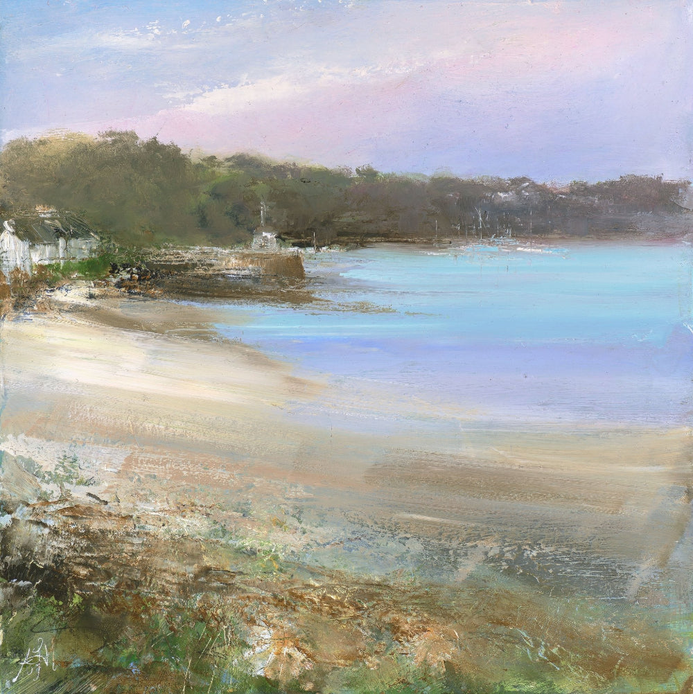 Gentle Colours on the Helford River-Amanda Hoskin-Beside The Wave