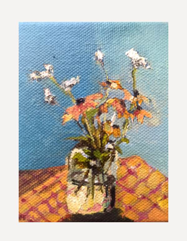 Gingham Flowers - Nancy Crewe - Beside The Wave