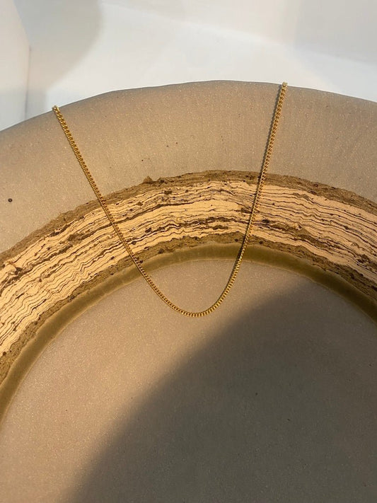 Gold Curb Chain - Emily Nott - Bower - Beside The Wave