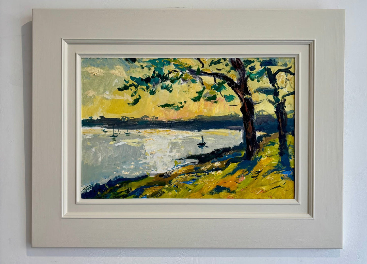 Golden Afternoon Light Across Helford River-Andrew Tozer-Beside The Wave