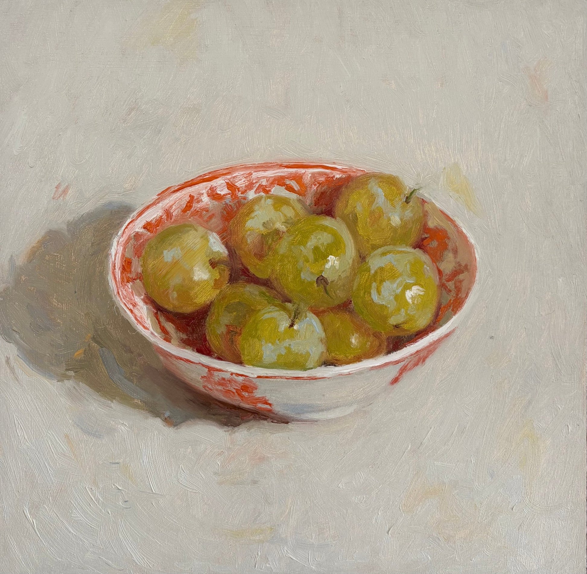 Green Plums in a Bowl - Johnty Robinson - Beside The Wave