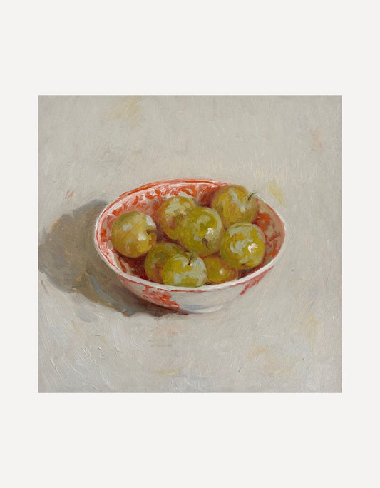 Green Plums in a Bowl - Johnty Robinson - Beside The Wave