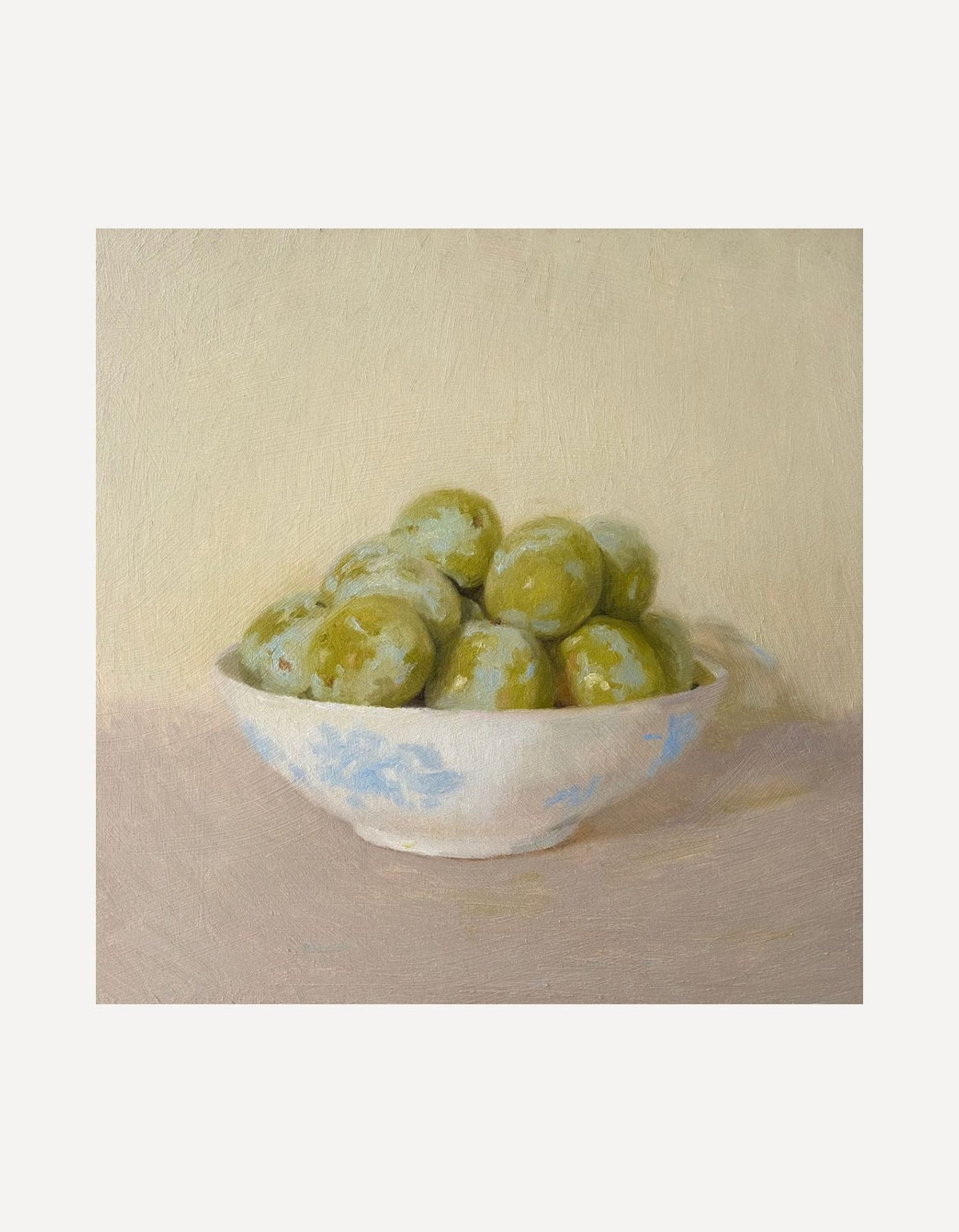 Greengages in a Blue Bowl-Johnty Robinson-Beside The Wave