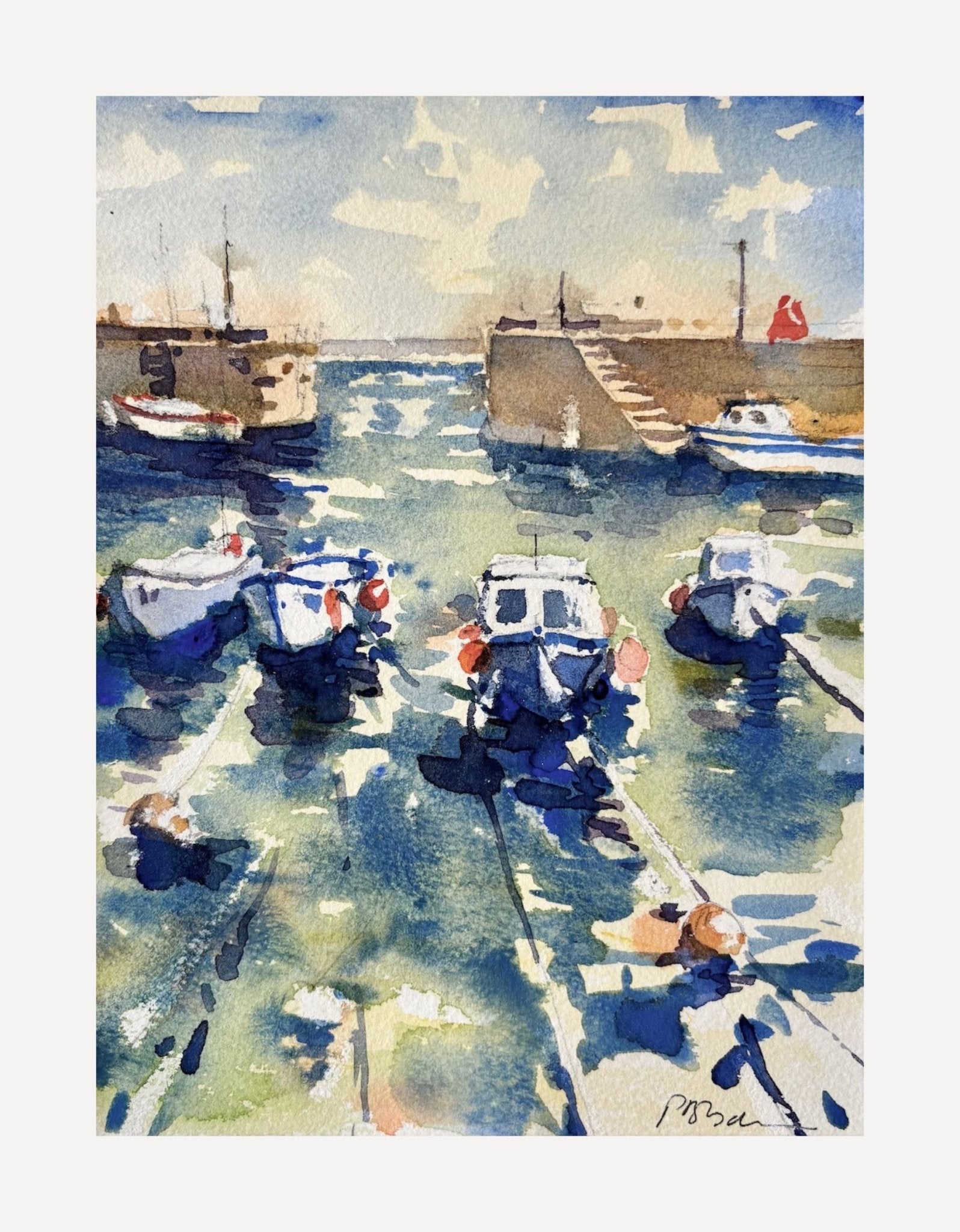 Harbour View Cornwall - Peter Blodau - Beside The Wave