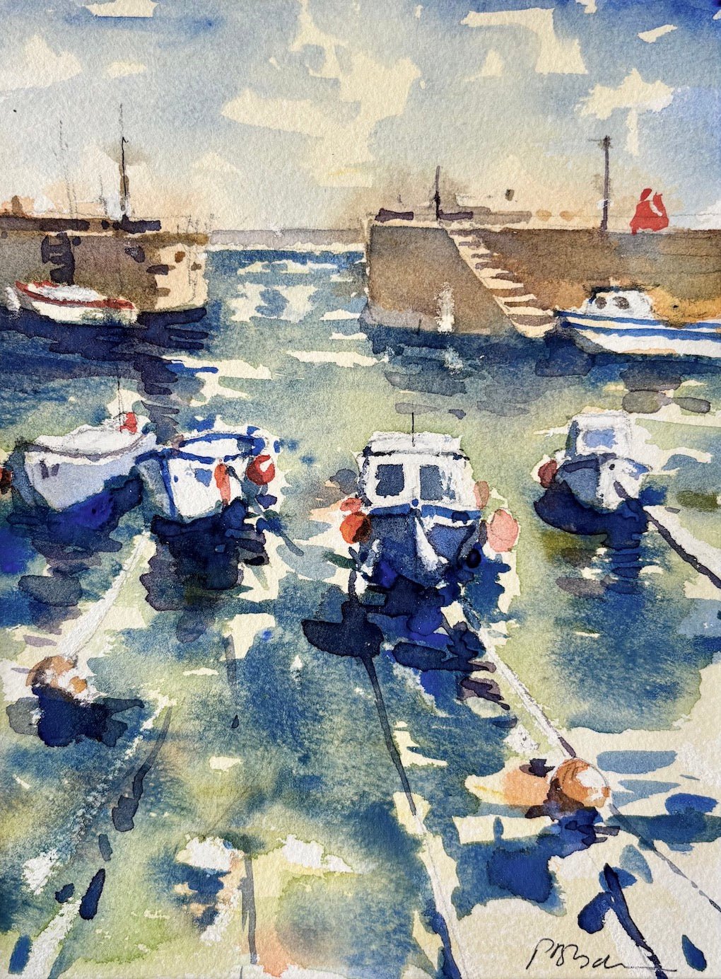 Harbour View Cornwall - Peter Blodau - Beside The Wave