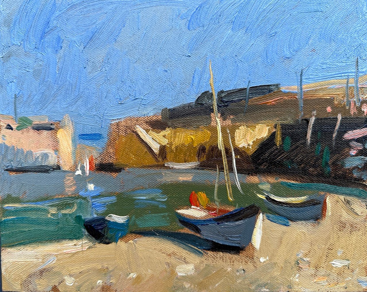 Hot Day, Mousehole-Andrew Tozer-Beside The Wave