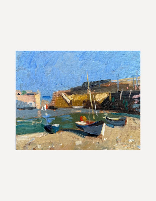 Hot Day, Mousehole-Andrew Tozer-Beside The Wave