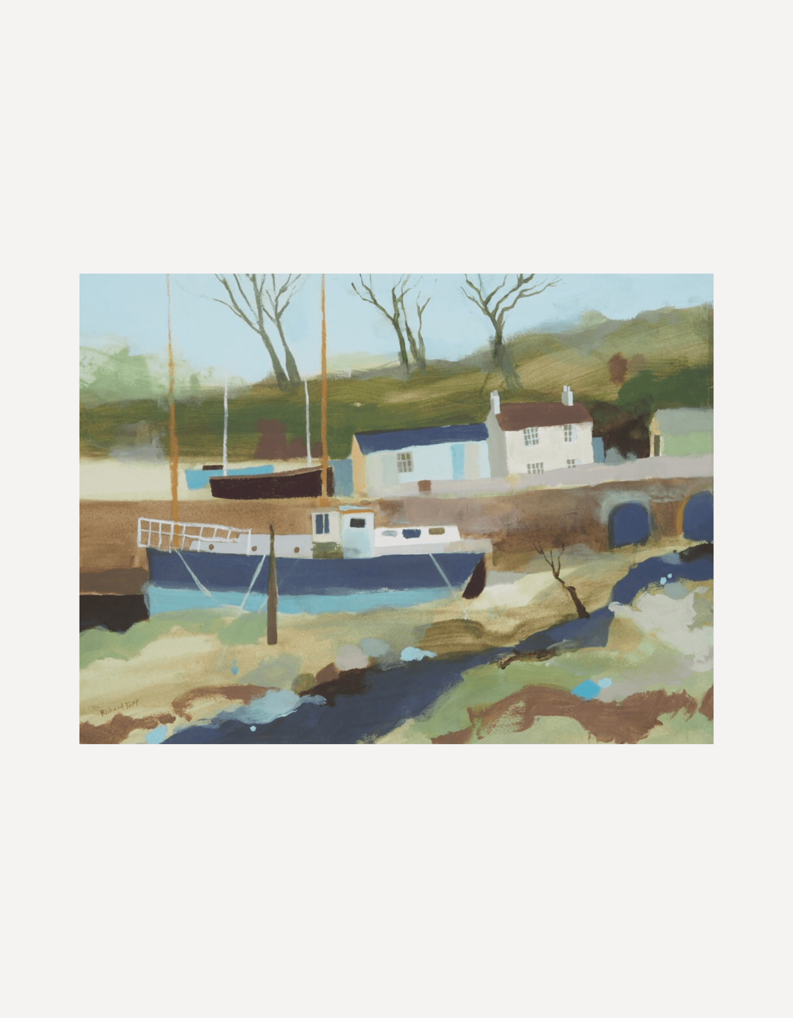 Houseboat at Gweek - Richard Tuff - Beside The Wave