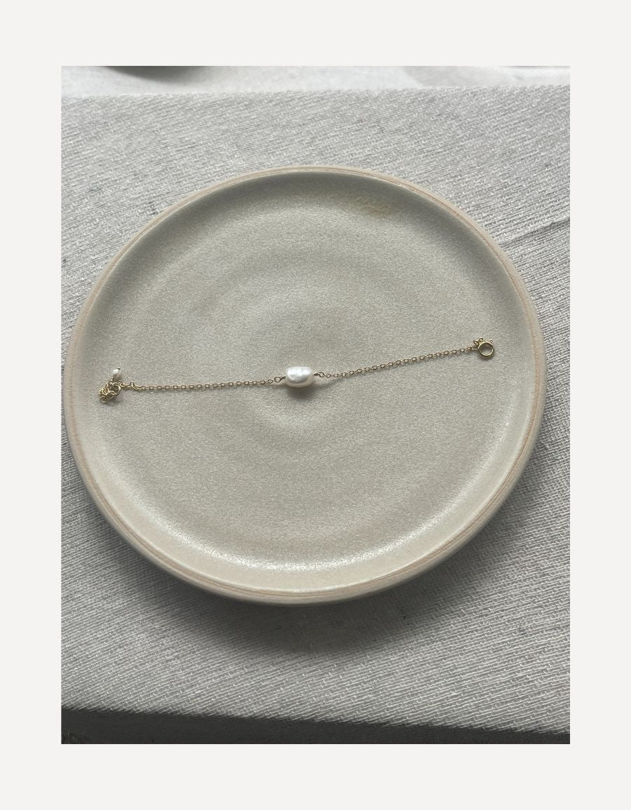 Ivory Baroque Pearl Bracelet - Cat Birch - Beside The Wave