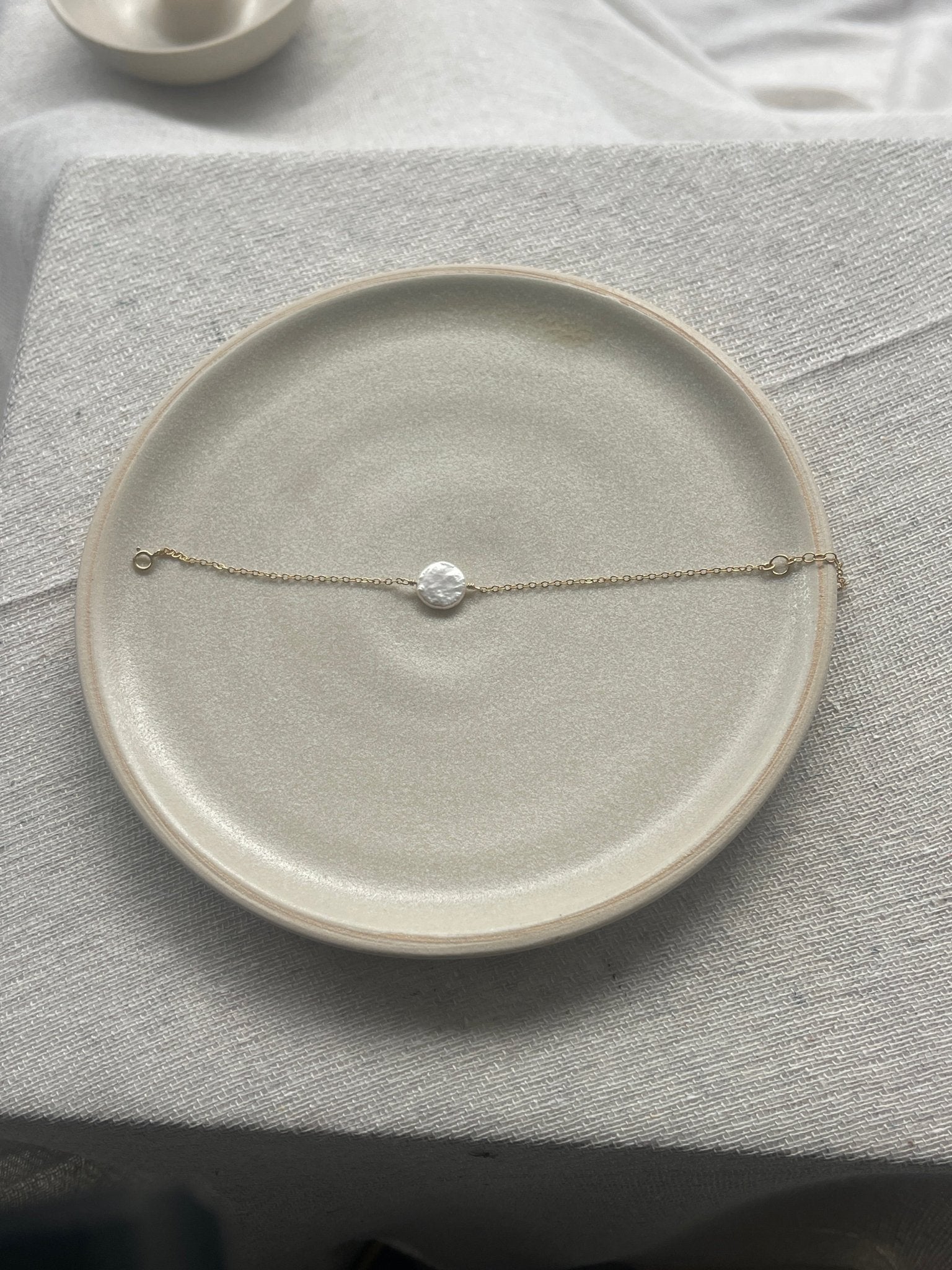 Ivory Coin Pearl Bracelet - Cat Birch - Beside The Wave