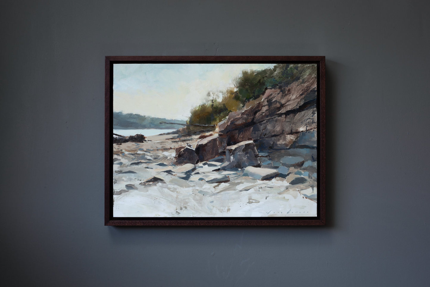 Durgan Rocks in Spring Light