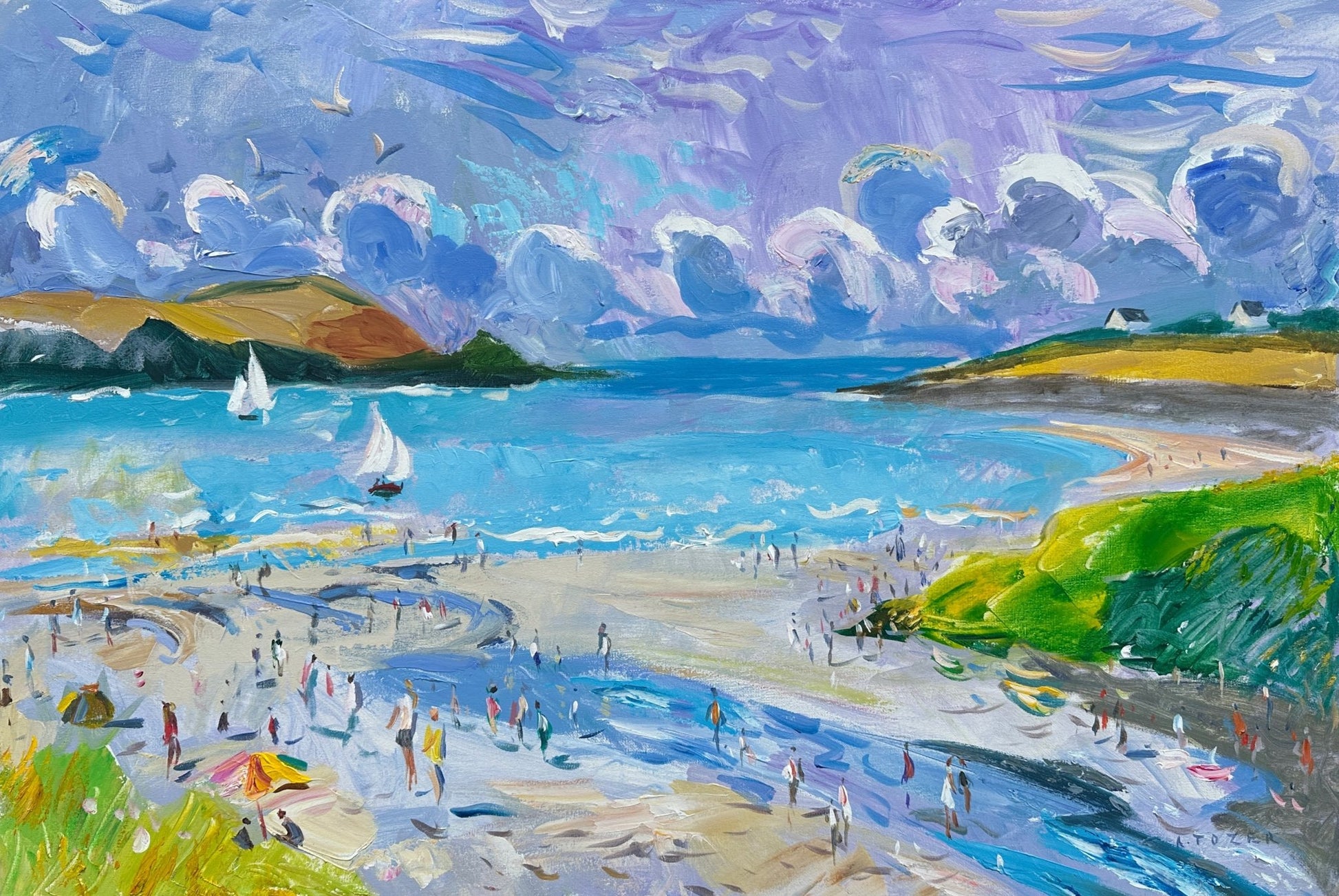 Joyful Day at Daymer Bay - Andrew Tozer - Beside The Wave