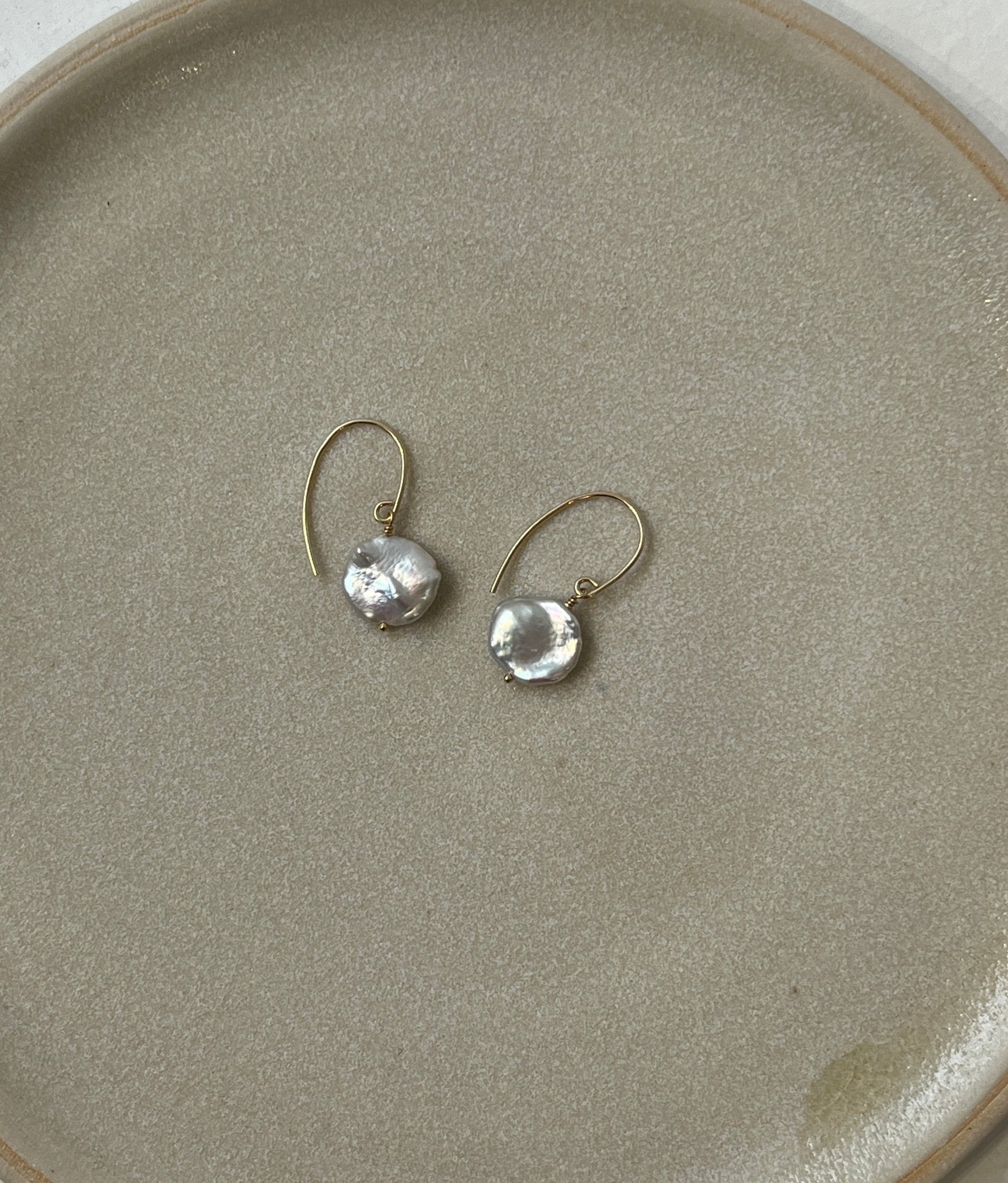 Keishi Petal Pearl Earrings - Cat Birch - Beside The Wave