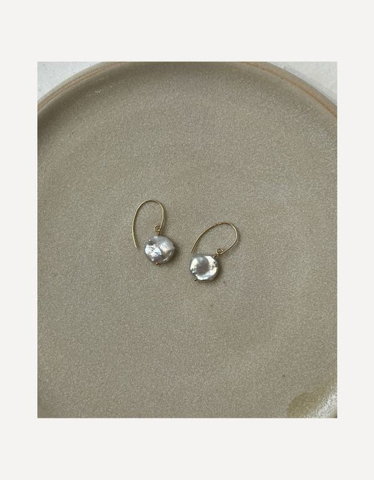 Keishi Petal Pearl Earrings - Cat Birch - Beside The Wave