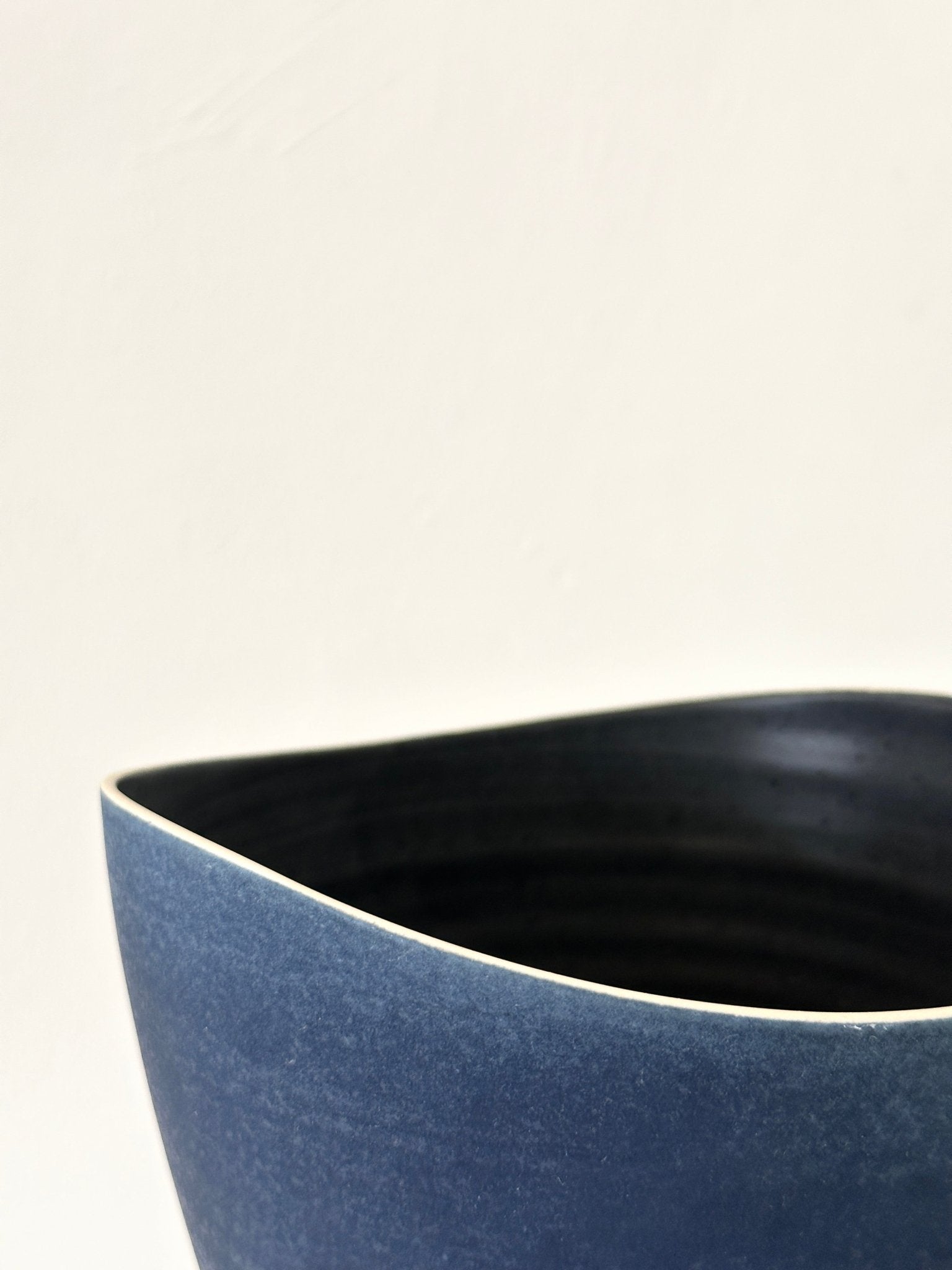Land & Sky (Blue) Rounded Vase - Steve Smith - Beside The Wave