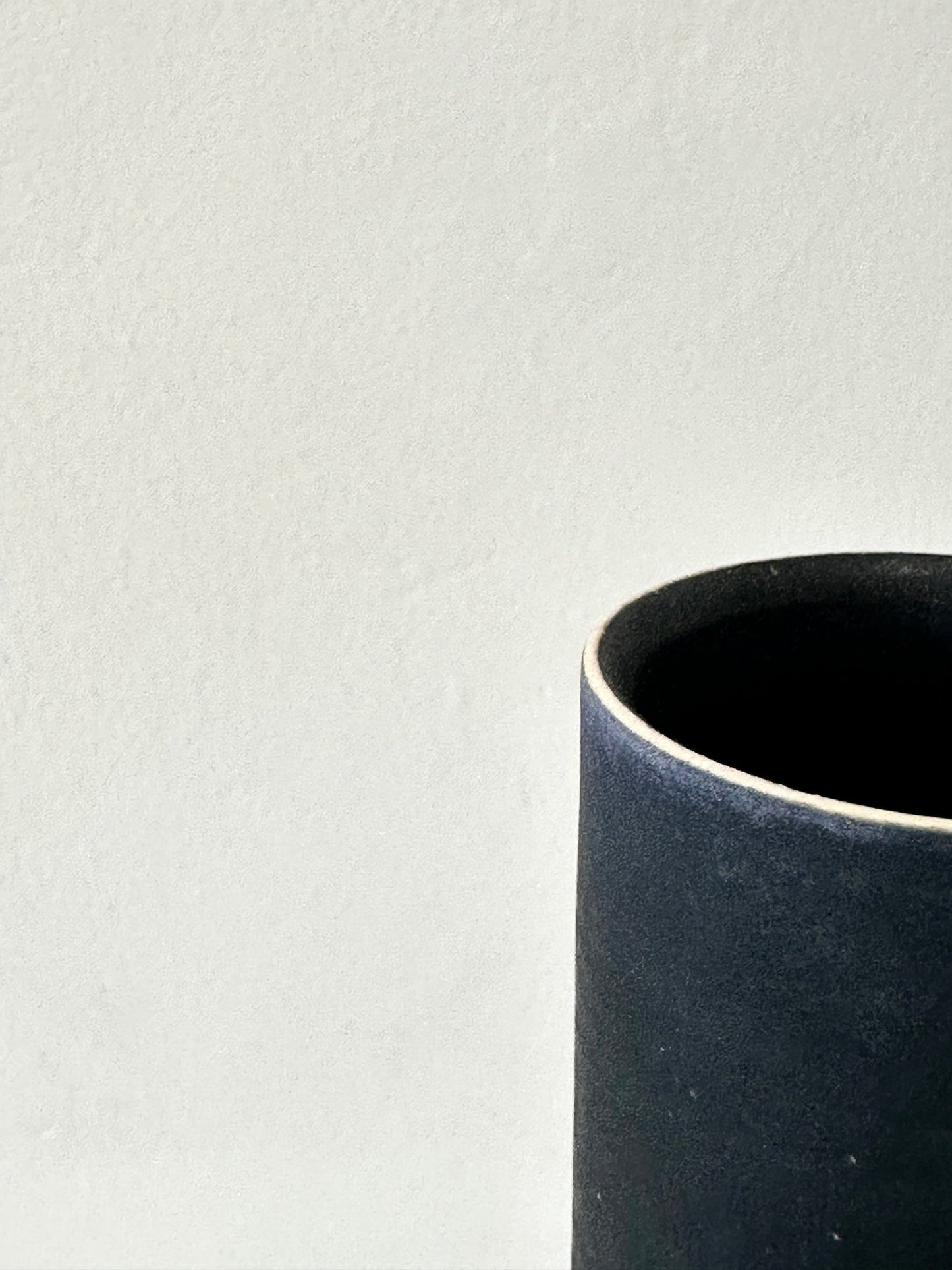 Land & Sky (Deep Blue) Straight Vase - Steve Smith - Beside The Wave