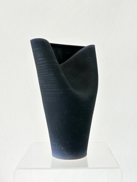 Land & Sky (Deep Blue) Vase - Steve Smith - Beside The Wave