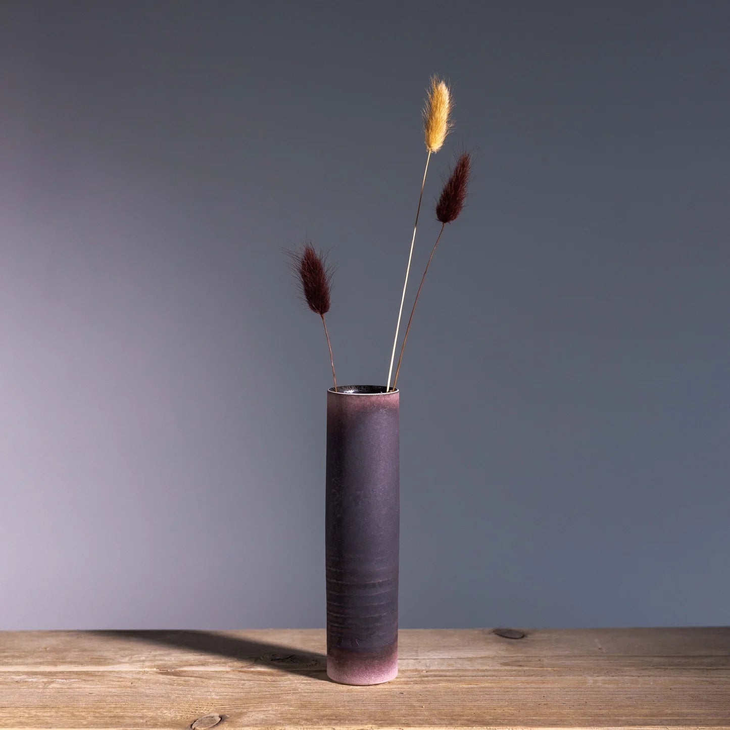 Land & Sky (Plum) Straight Vase - Steve Smith - Beside The Wave