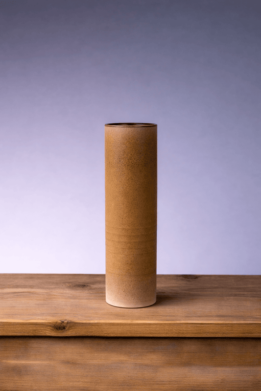 Land & Sky (Sand) Straight Vase - Steve Smith - Beside The Wave