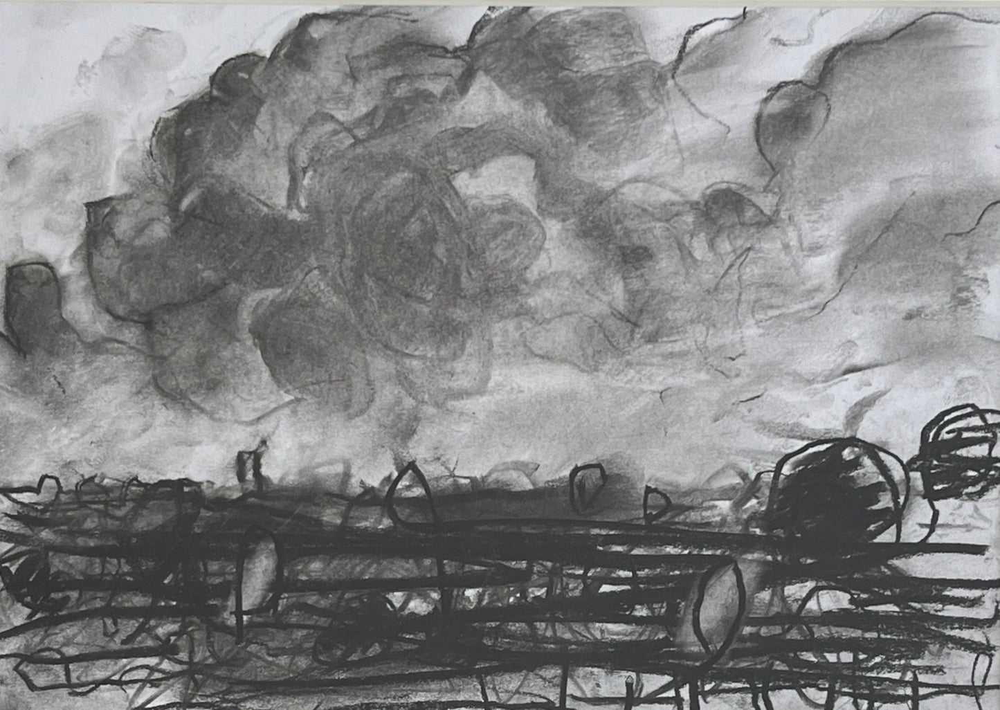 Landscape Drawing II, June-Miles Heseltine-Beside The Wave