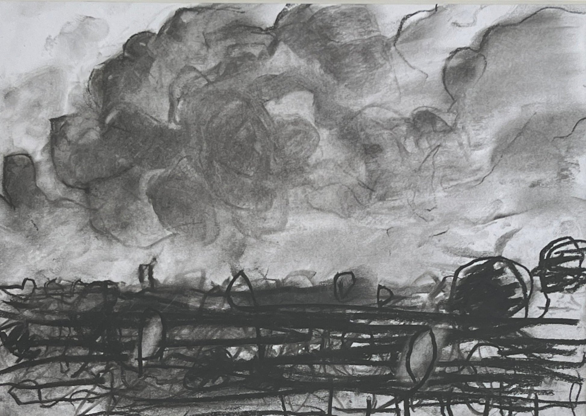 Landscape Drawing II, June-Miles Heseltine-Beside The Wave