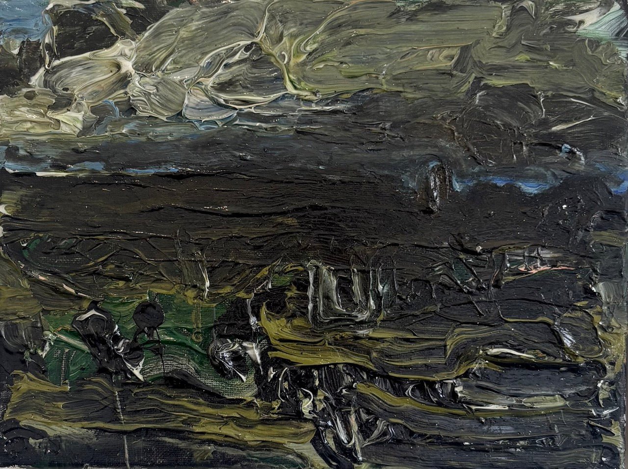 Landscape With Black Horizon-Miles Heseltine-Beside The Wave