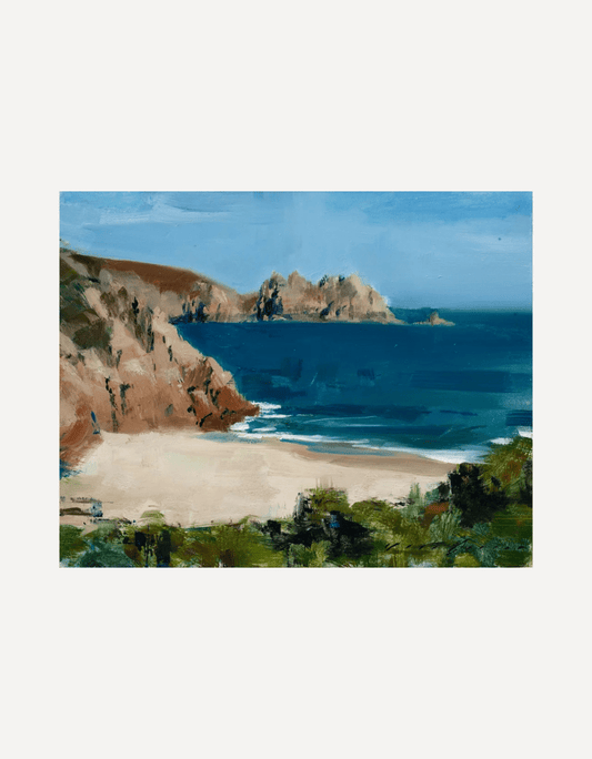 Late Summer Light at Porthcurno Study - Jon Doran - Beside The Wave