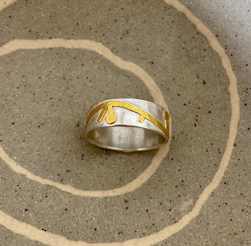Lichen Wedding Ring - Lucy Spink - Beside The Wave