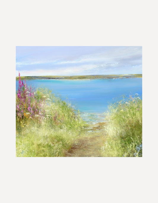 Little Path on the Way to Mylor Harbour from Flushing - Amanda Hoskin - Beside The Wave