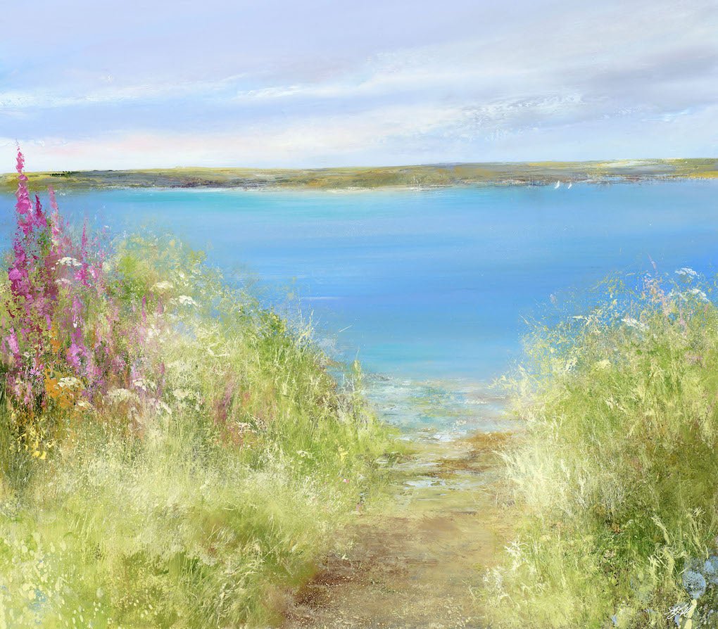 Little Path on the Way to Mylor Harbour from Flushing - Amanda Hoskin - Beside The Wave