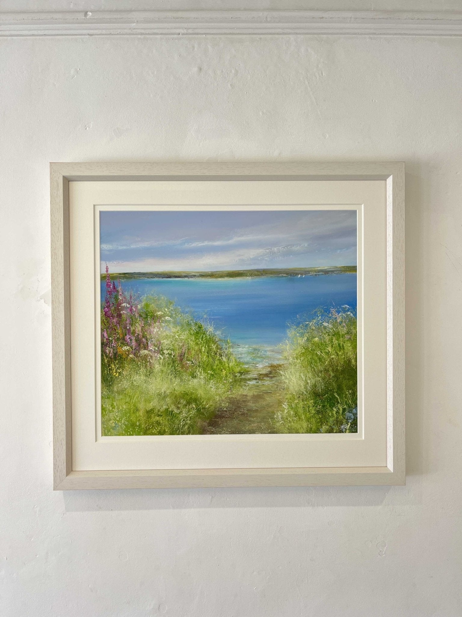 Little Path on the Way to Mylor Harbour from Flushing - Amanda Hoskin - Beside The Wave