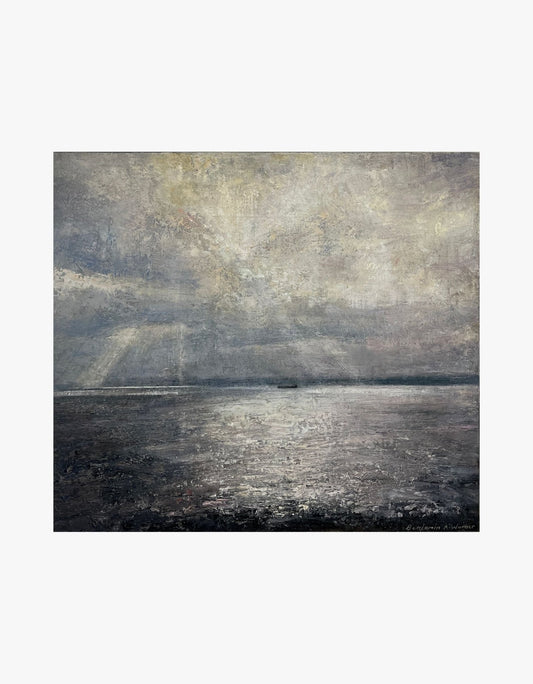 Lone Tanker, Falmouth Bay - Benjamin Warner - Beside The Wave